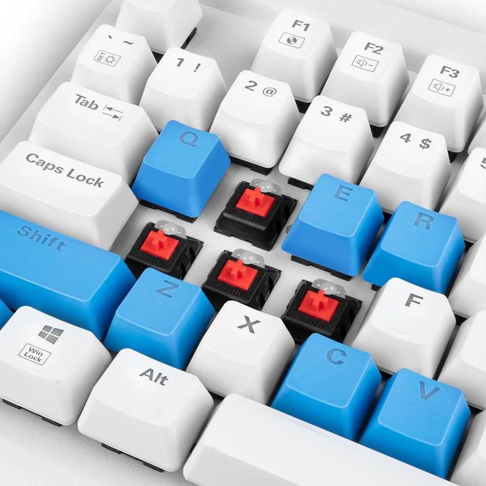 Sharkoon Skiller SAC14 Keycap Set, Kunststoff (PBT) Double-Shot, blau, 14 Tasten