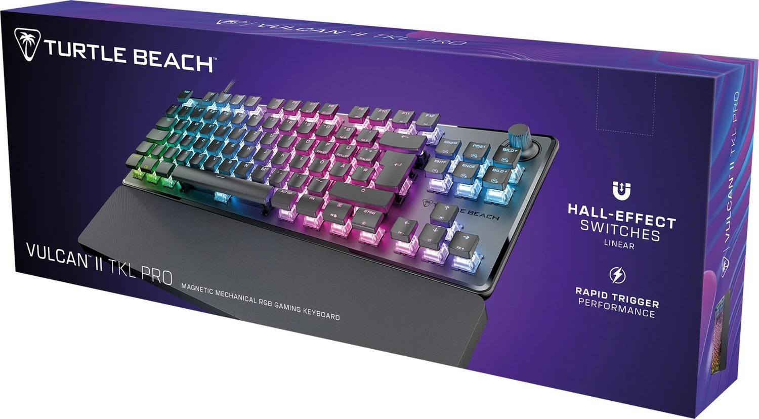 Turtle Beach Vulcan II TKL Pro, schwarz, LEDs RGB, Gateron KS-37B Magnetic, USB, DE