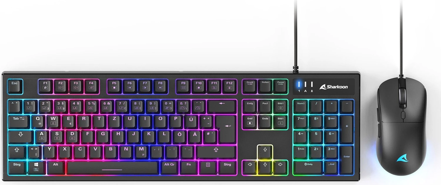 Sharkoon Skiller SGB15 Gaming Bundle, USB, DE