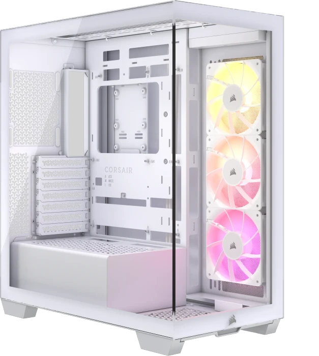 Corsair 3500X ARGB Weiß – Midi-Tower mit Glas und 3 ARGB-Lüftern