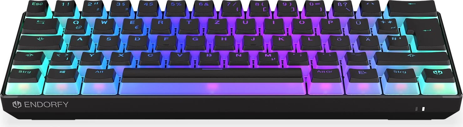 Endorfy Thock Compact Wireless Pudding, PBT, LEDs RGB, hot-swap, Kailh Box RED, USB/Bluetooth, DE