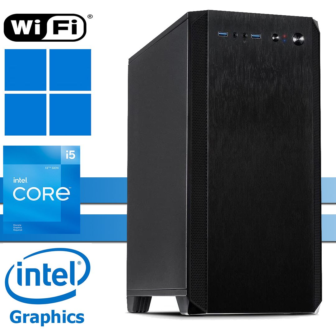 X-Silent PC│Intel i5-12400│64GB RAM DDR4│2000GB SSD NVMe│4000GB HDD│WiFi│Windows 11 Pro