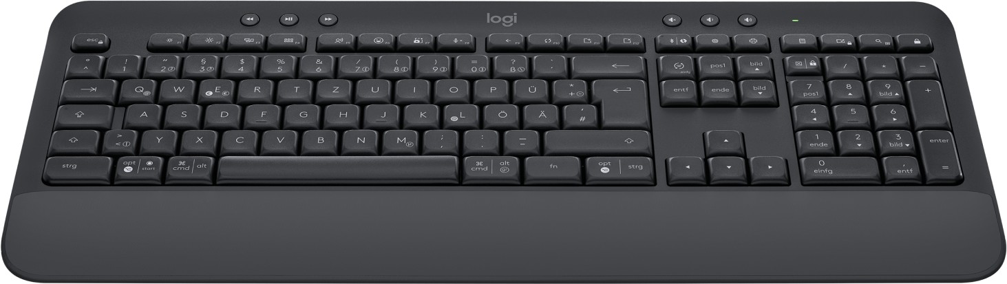 Logitech Signature K650 Comfort, Graphite, Logi Bolt, USB/Bluetooth, DE