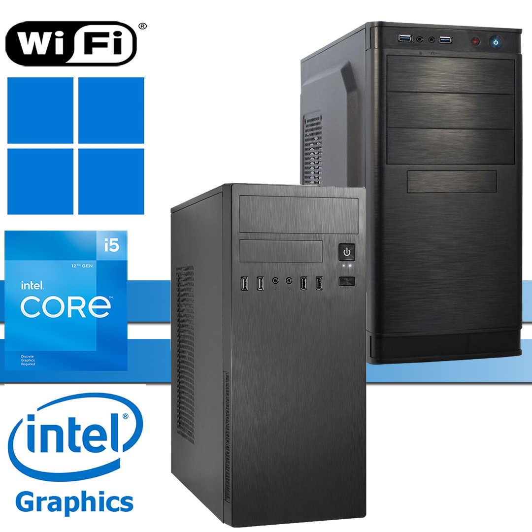 X-Power PC│Intel i5-12400│16GB RAM DDR4│256GB SSD NVMe│ohne HDD│IT-2812│WiFi│Windows 11 Pro