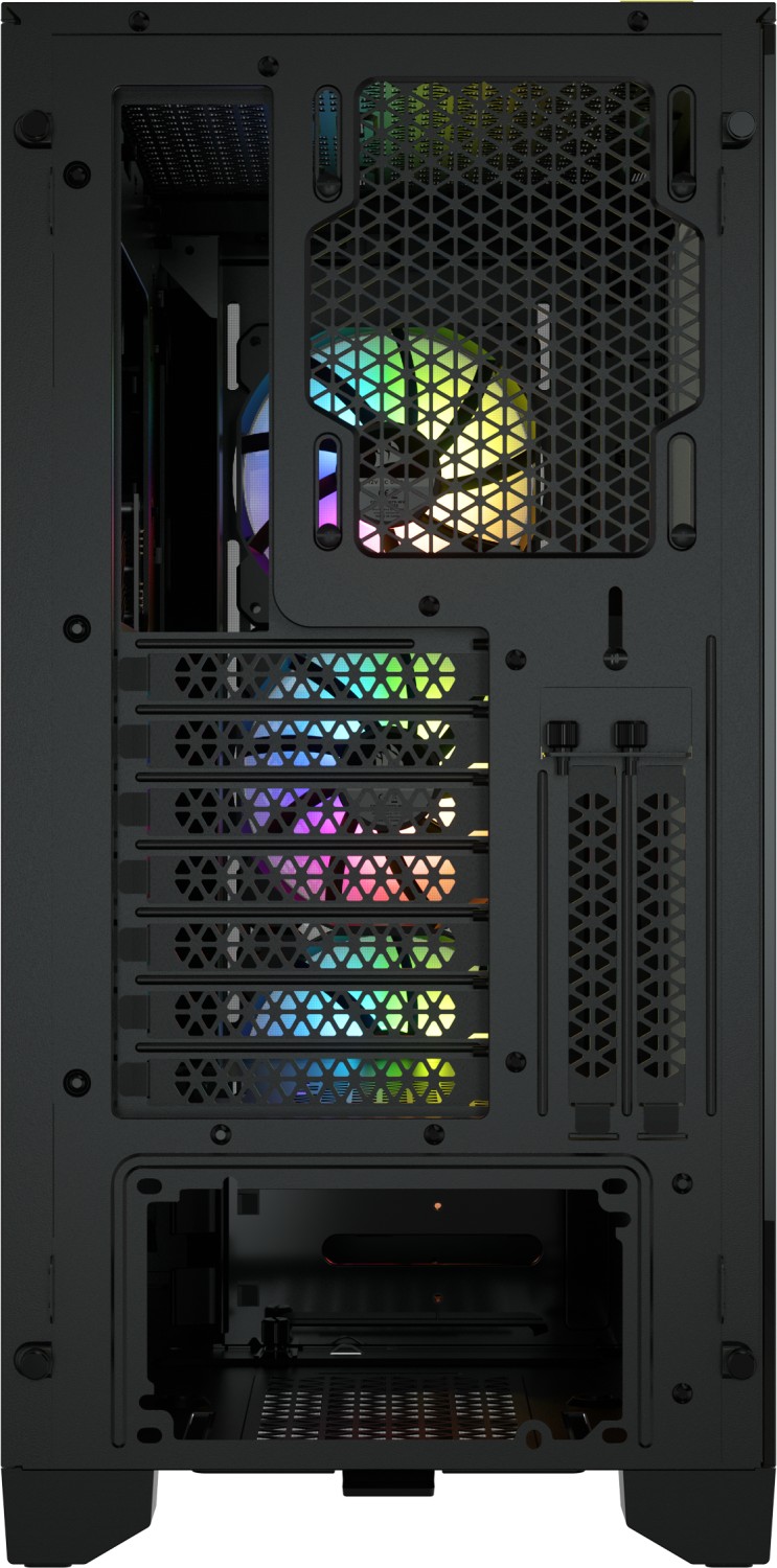 Corsair iCue 4000X RGB schwarz, Glasfenster