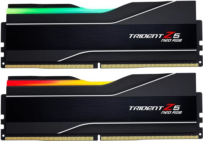 64GB G.Skill Trident Z5 NEO RGB schwarz DIMM Kit, DDR5-6000,EXPO - F5-6000J3040G32GX2-TZ5NR