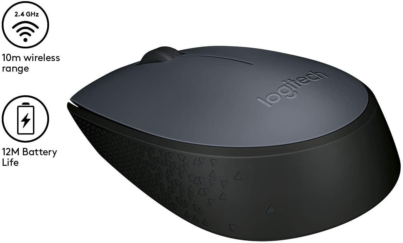 Logitech M170 Wireless Mouse grau, USB