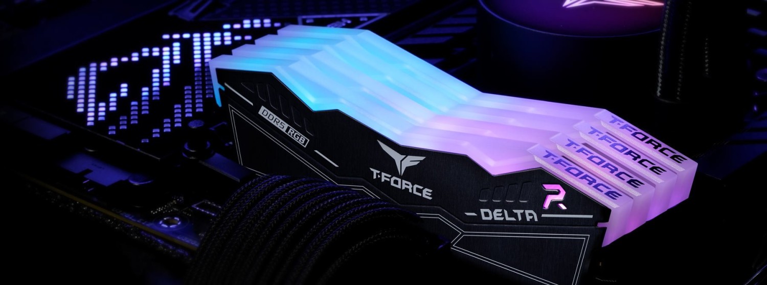 32GB TeamGroup T-Force DELTA RGB schwarz DIMM Kit, DDR5-6000