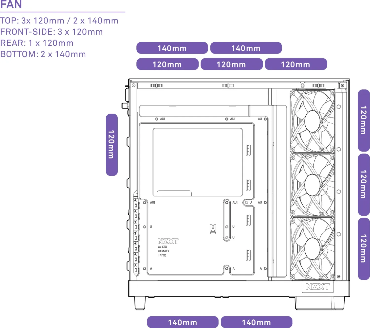 NZXT H6 Flow RGB White, weiß, Glasfenster