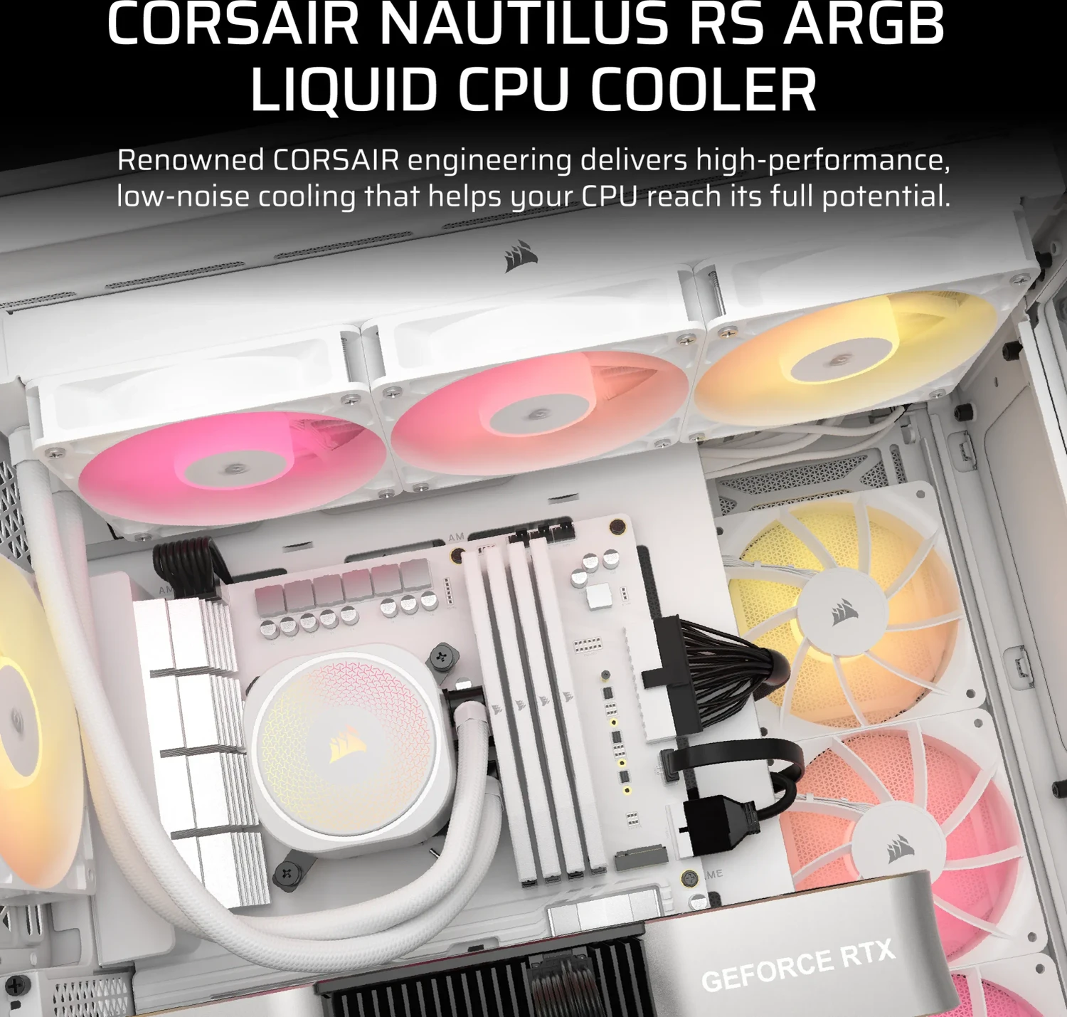 Corsair Nautilus 360 RS ARGB, weiß