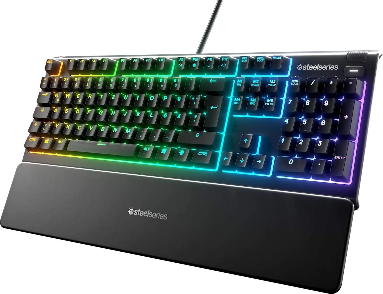 SteelSeries APEX 3, Gaming-Tastatur schwarz, USB, DE