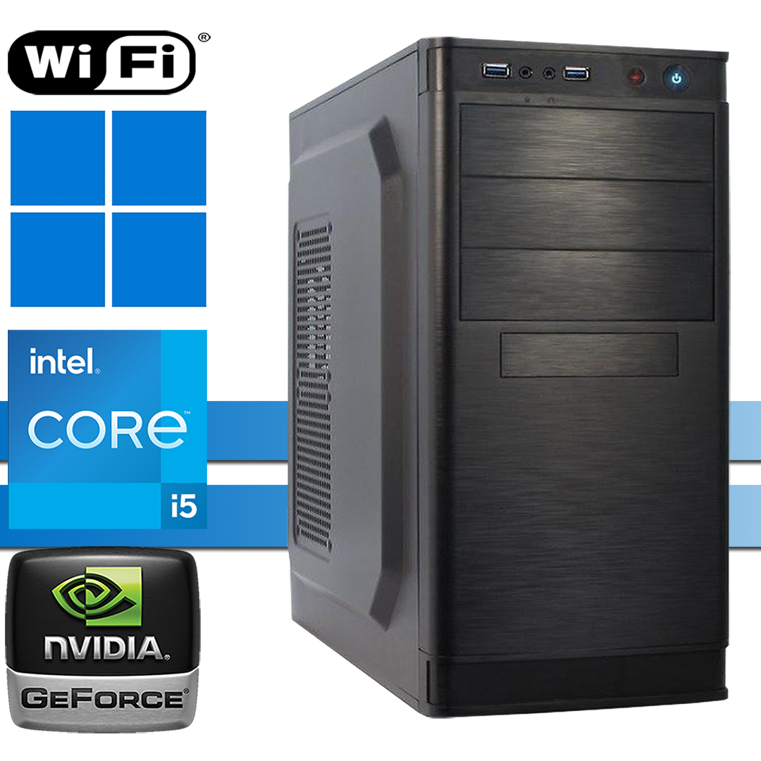 X-Business PC│Intel i5-11400F│64GB RAM DDR4│2000GB SSD NVMe│4000GB HDD│Nvidia GT730│IT-5905│WiFi│Windows 11 Pro