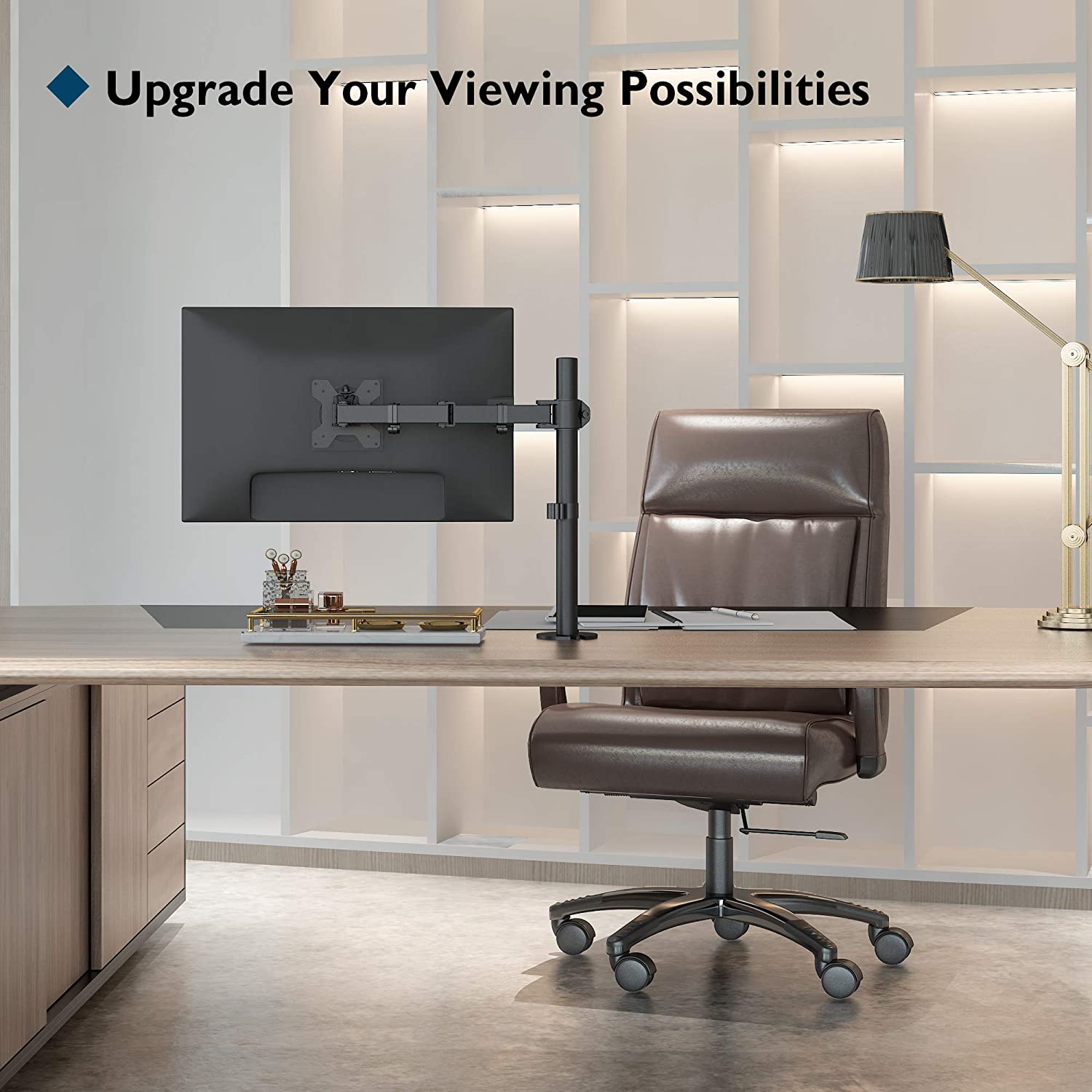 BONTEC Monitor Halterung Höhenverstellbar