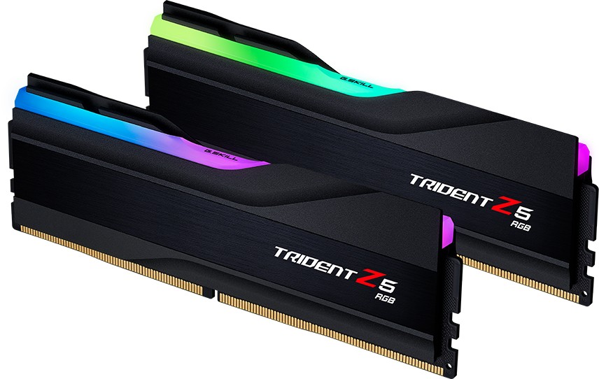 G.Skill Trident Z5 RGB schwarz DIMM Kit 32GB, DDR5-6400, CL32-39-39-102, on-die ECC