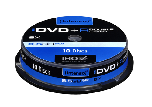 Intenso DVD+R 8.5 GB DL 8x, 10er Spindel