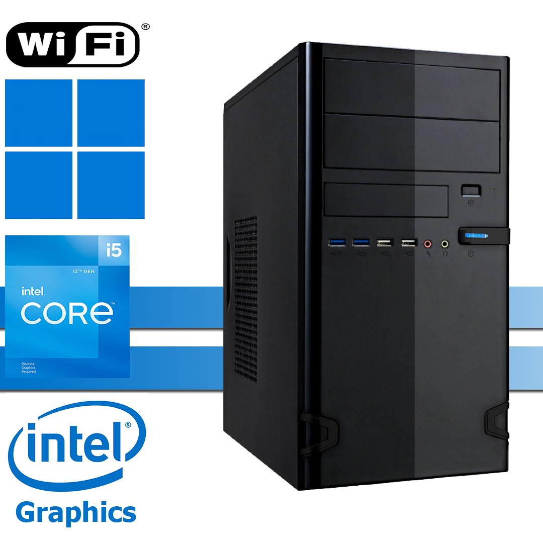 X-Power 12400: 16GB, 500GB NVMe SSD + 1 TB HDD, WiFi, Windows 11 Pro