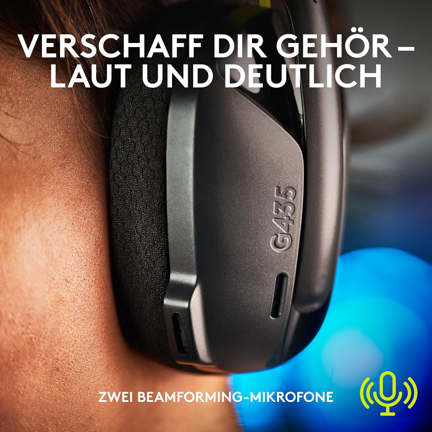 Logitech G435 LIGHTSPEED, Gaming-Headset schwarz, USB-C, Bluetooth