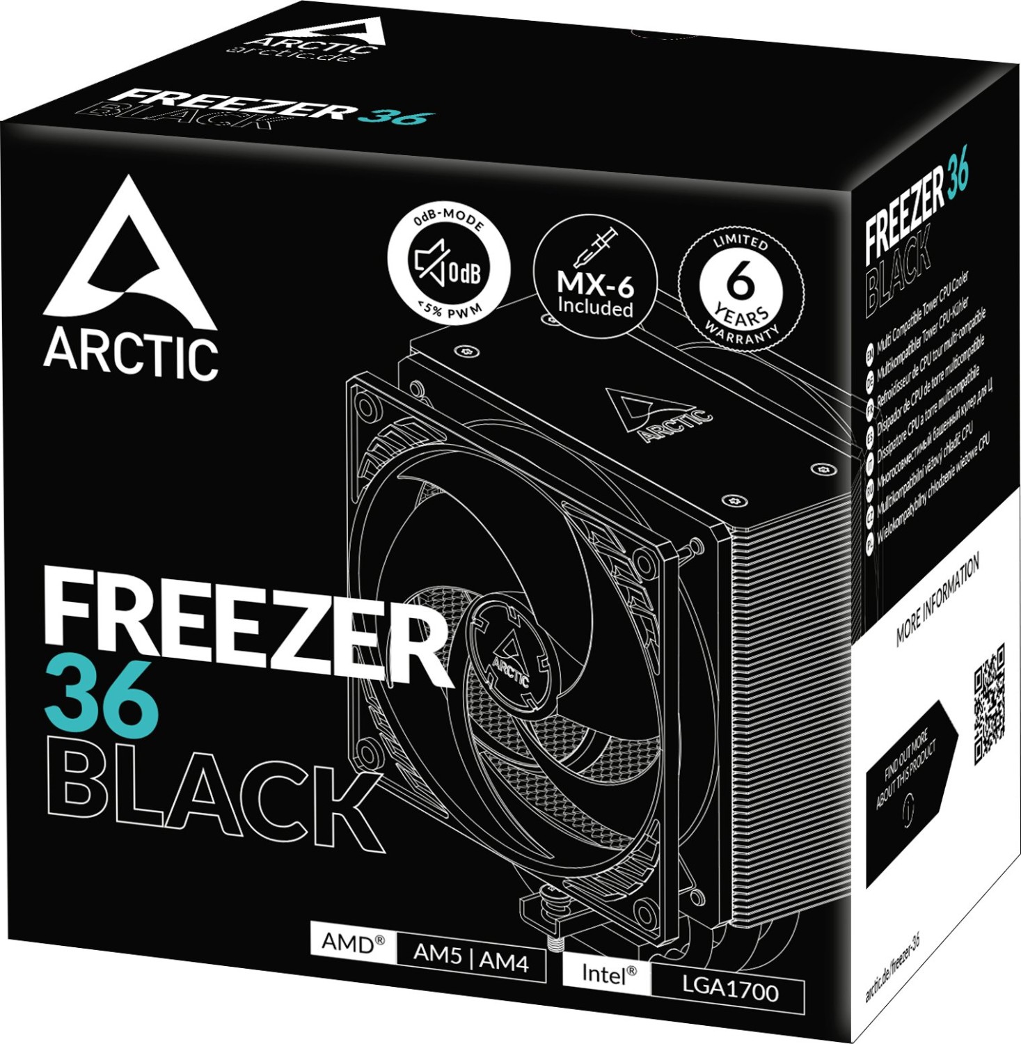 Arctic Freezer 36 Black