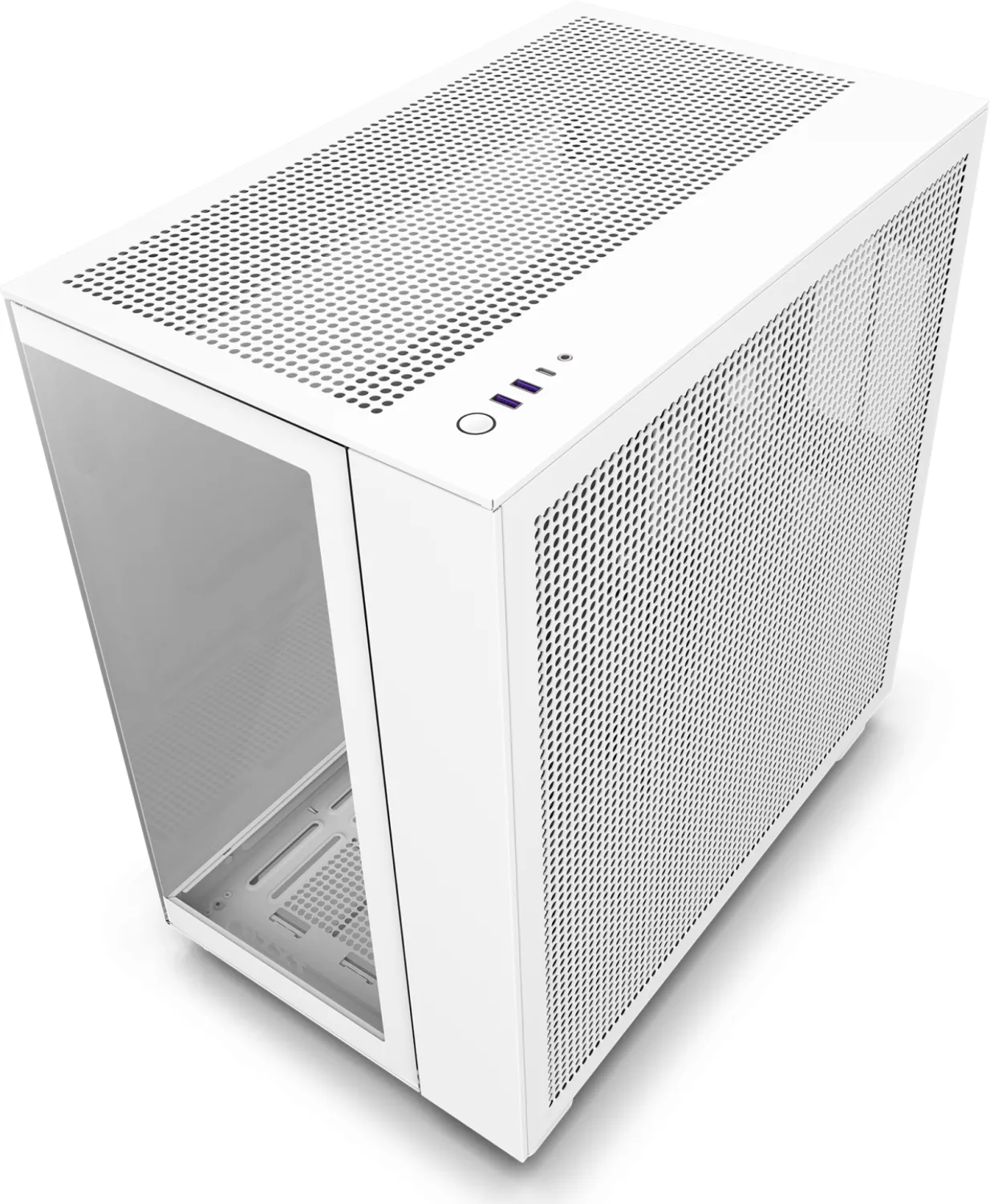 NZXT H9 Flow White, weiß, Glasfenster