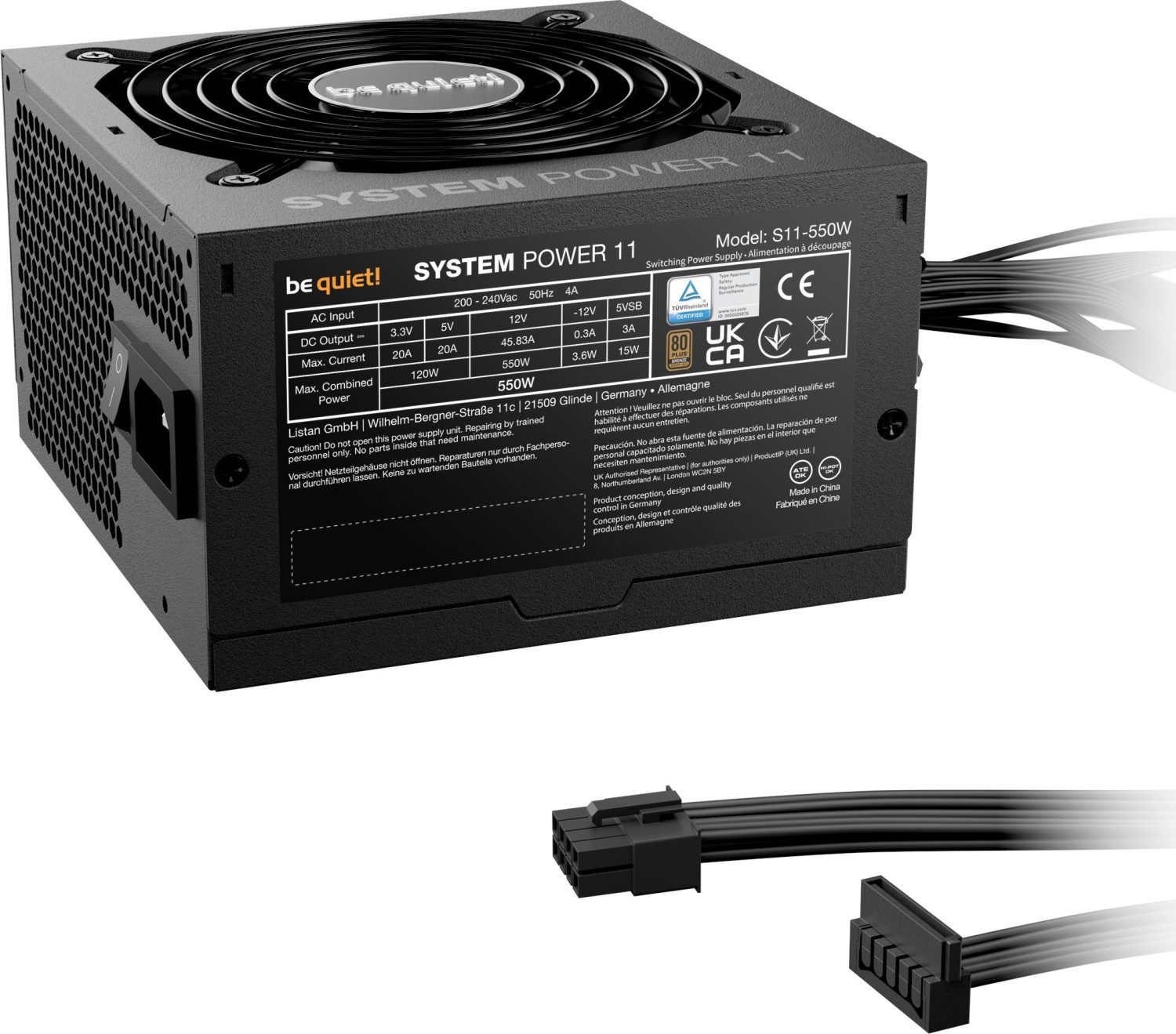 550W be quiet! System Power 11, ATX 3.1 - BP010EU