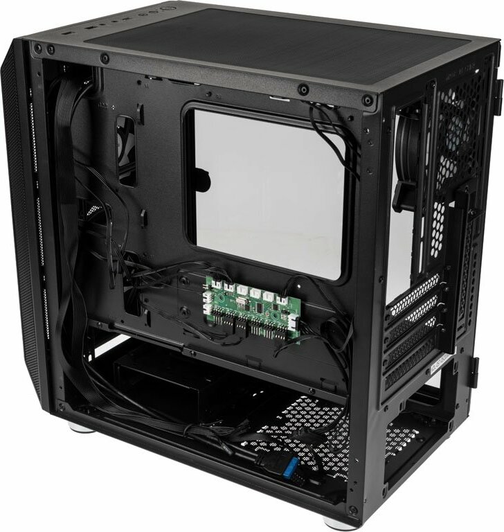 Kolink Citadel Mesh RGB, schwarz, Glasfenster