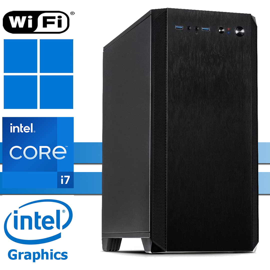 X-Silent PC│Intel i7-12700│16GB RAM DDR4│256GB SSD NVMe│ohne HDD│WiFi│Windows 11 Pro