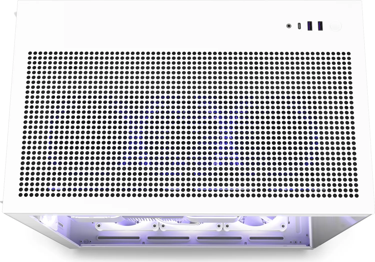 NZXT H9 Flow White, weiß, Glasfenster
