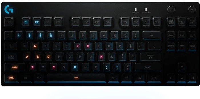 Logitech G Pro Gaming Keyboard, TKL, schwarz, GX-BLUE, USB, DE