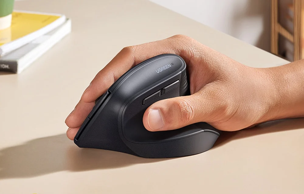 UGREEN Vertikale Ergonomische Maus Bluetooth & 2.4G Maus kabellos