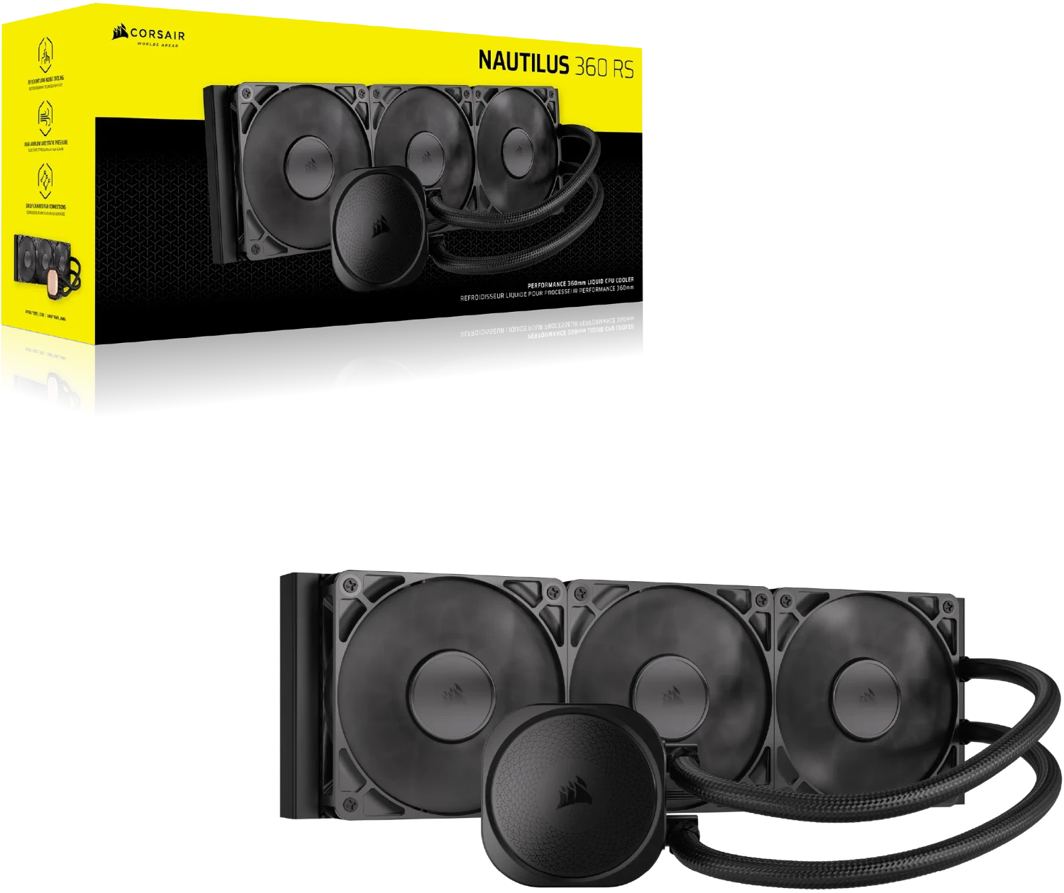 Corsair Nautilus 360 RS, schwarz