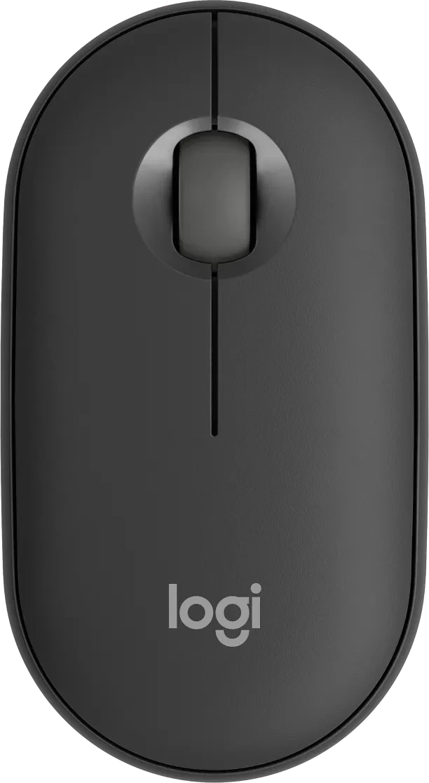 Logitech M350s Pebble Mouse 2 schwarz/grau, Logi Bolt, USB/Bluetooth