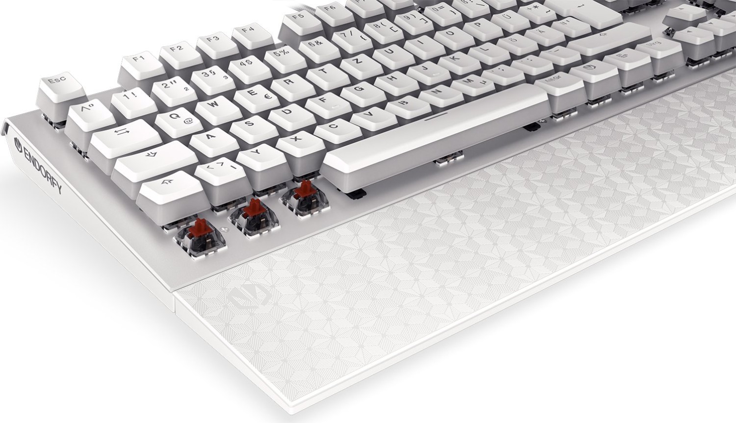 ENDORFY Omnis Pudding, Onyx White, PBT, LEDs RGB, Kailh BROWN, USB, DE