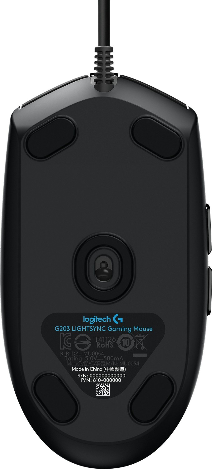 Logitech G203 Lightsync schwarz, USB