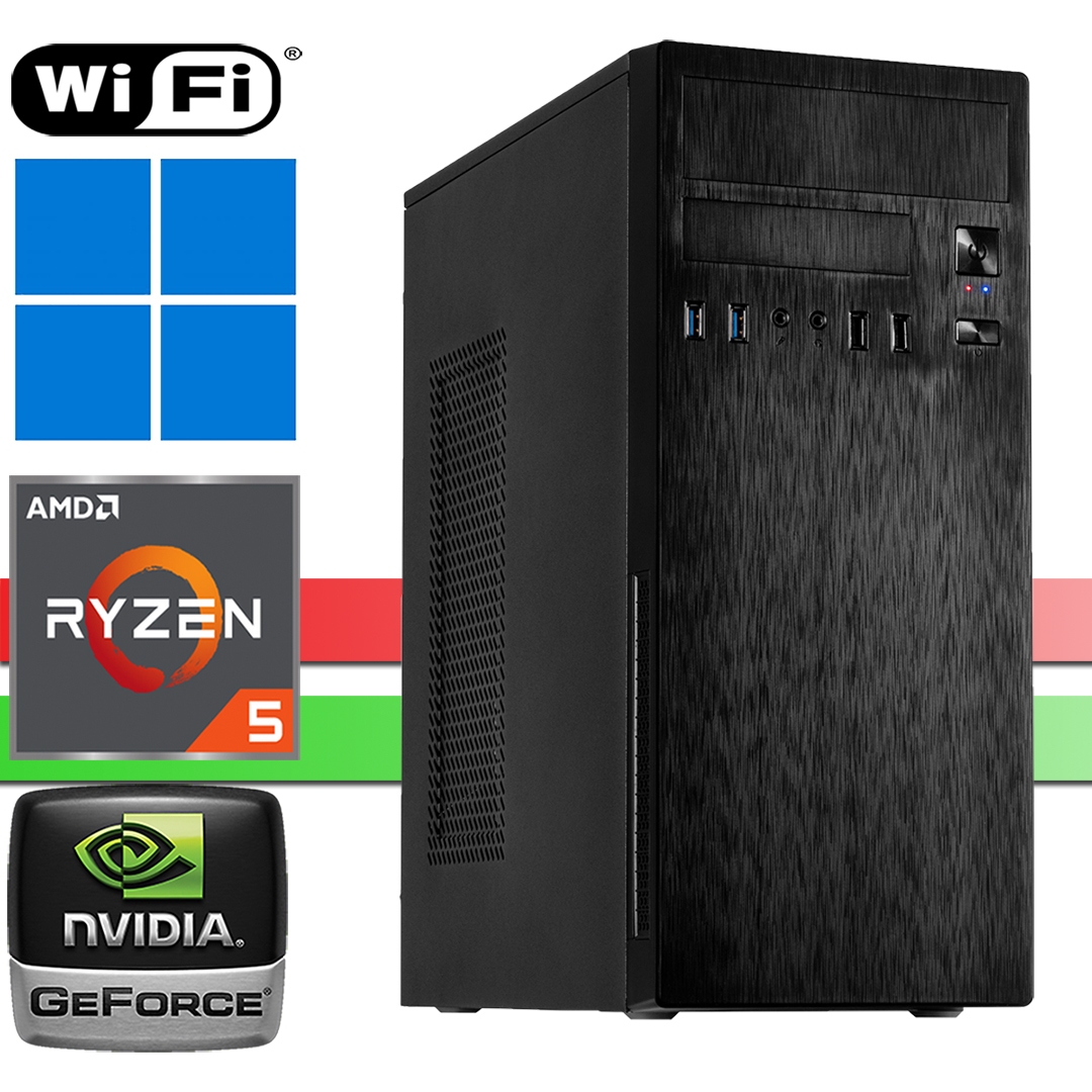 X-Power PC│AMD Ryzen 5 5500│64GB RAM DDR4│2000GB SSD NVMe│4000GB HDD│Nvidia GT730│WiFi│Windows 11 Pro