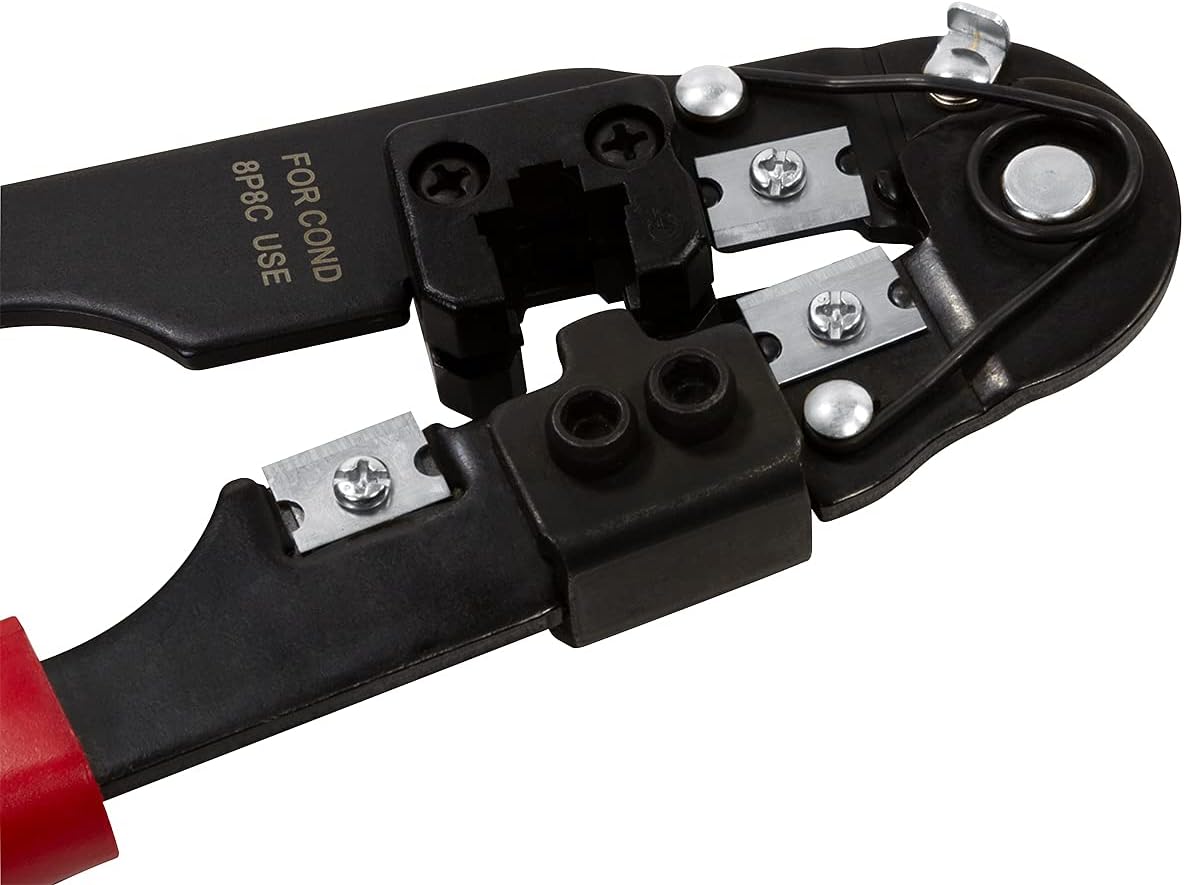 LogiLink Crimpzange RJ45 mit Kabelschneider und Abisolierer - WZ0004