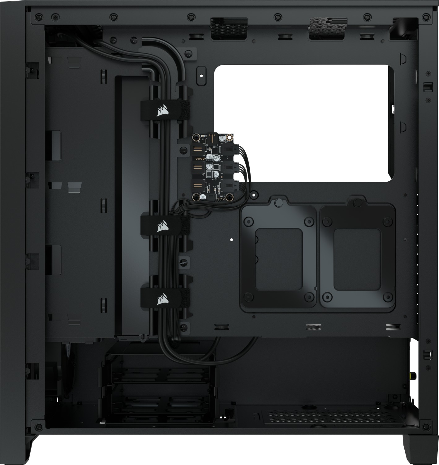Corsair iCue 4000X RGB schwarz, Glasfenster