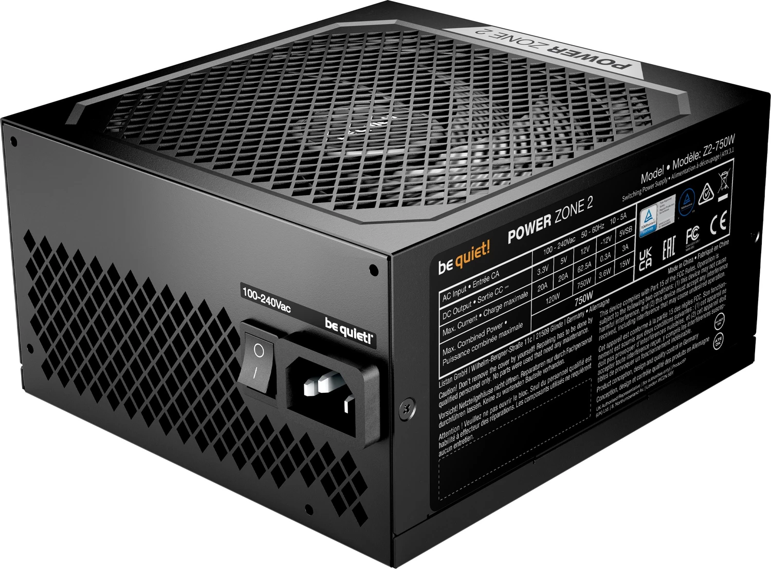 750W be quiet! Power Zone 2, ATX 3.1 - BP006EU