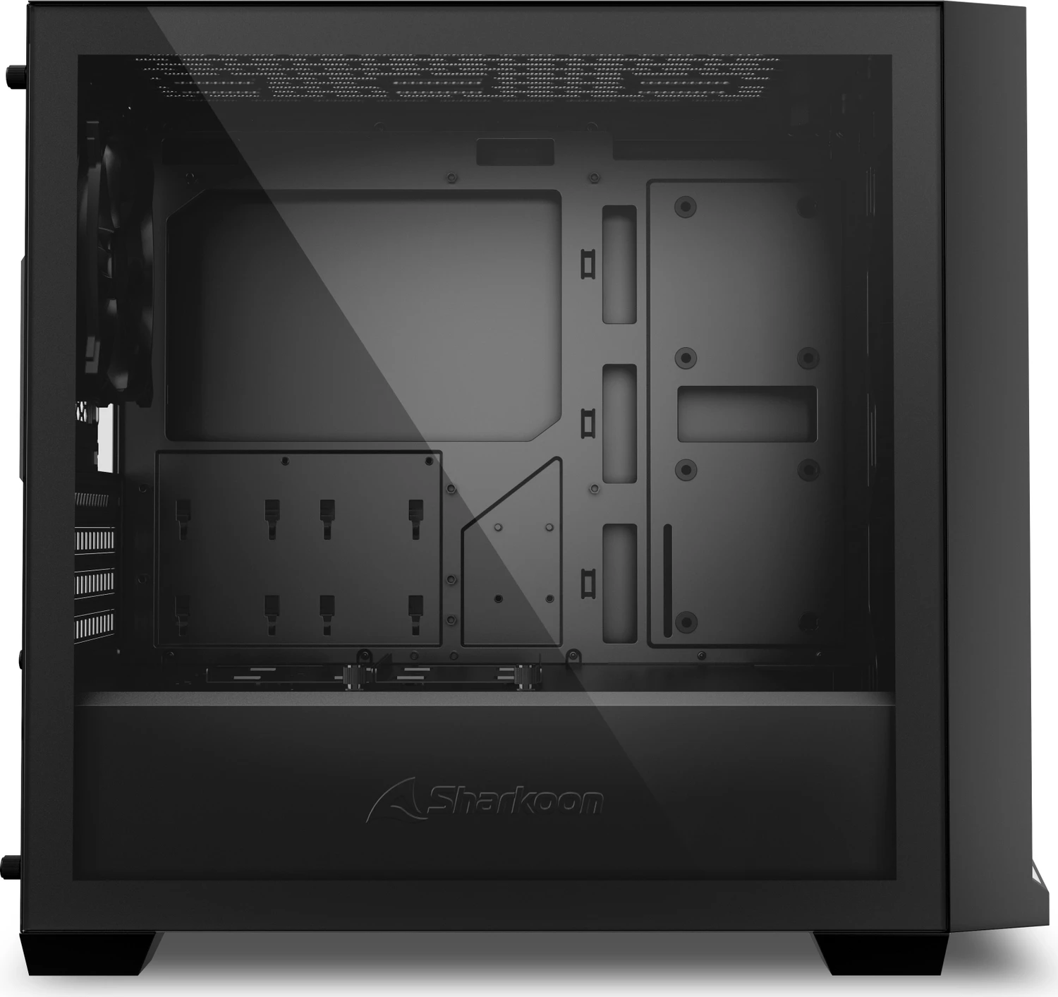 Sharkoon J1000 ARGB │ Mini-Tower Gehäuse │ Tempered Glass │ ARGB │ Schwarz