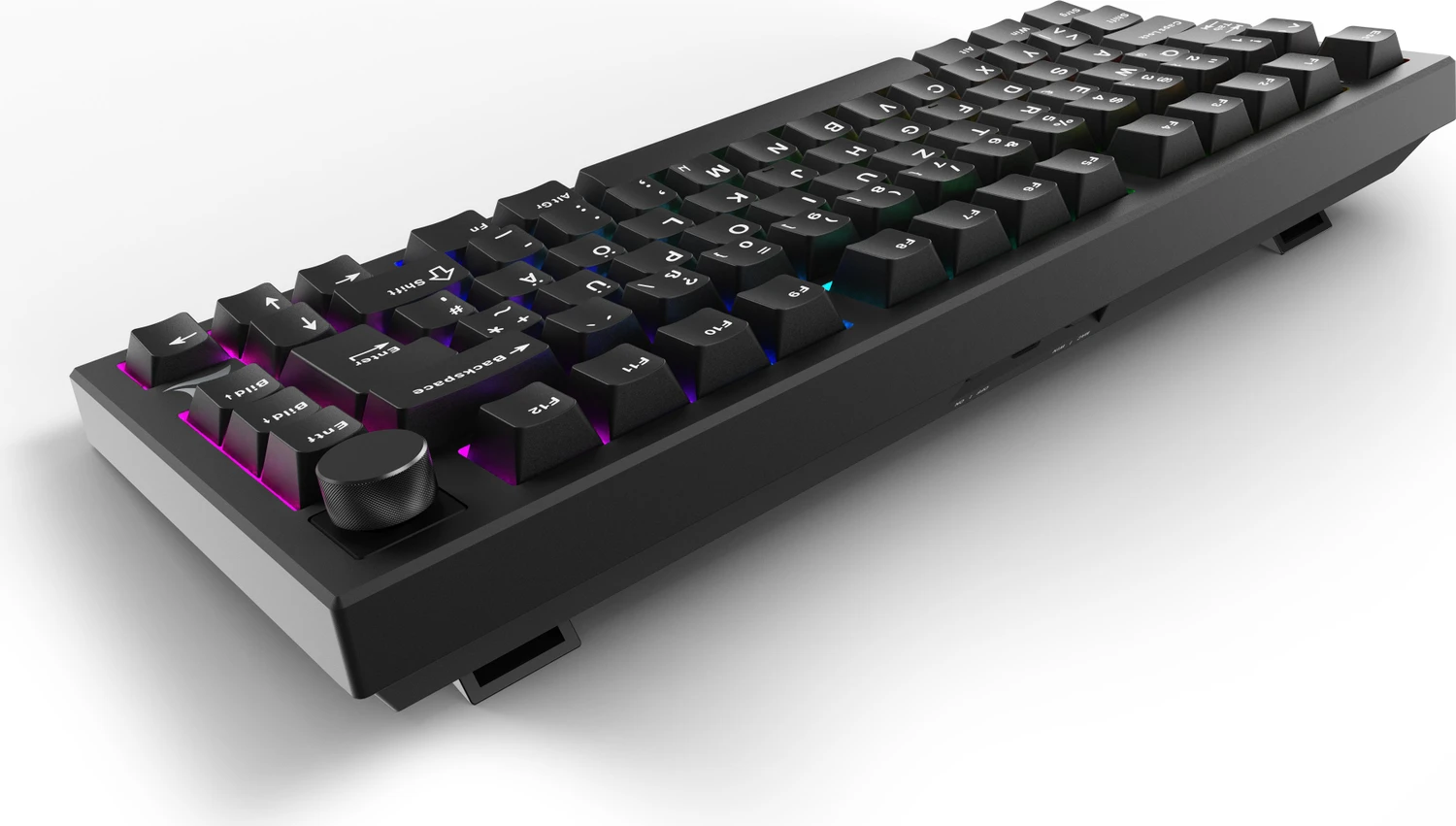 Sharkoon Skiller SGK55W, schwarz, LEDs RGB, hot-swap, Sharkoon Linear, USB, DE