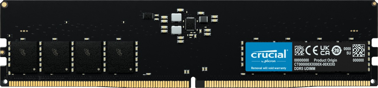 32GB Crucial DIMM, DDR5-4800 - CT32G48C40U5