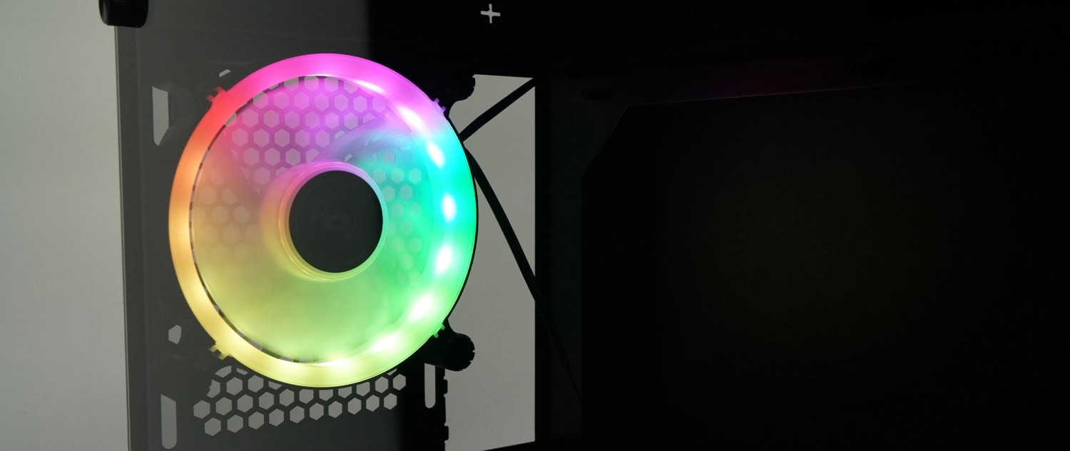 AZZA Apollo 430 DF2, schwarz, Glasfenster CSAZ-430B-DF2