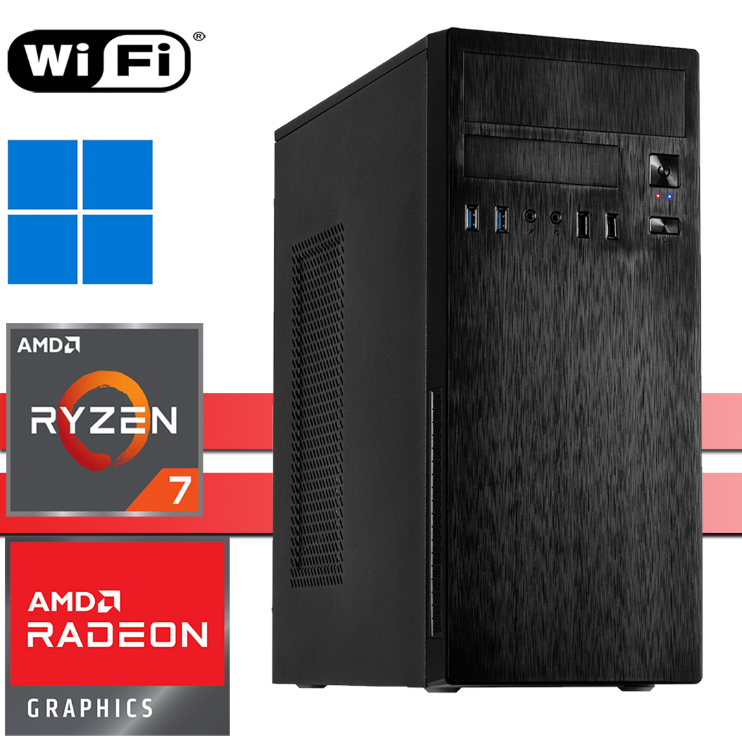 X-Power PC│AMD Ryzen 7 5700G│64GB RAM DDR4│2000GB SSD NVMe│4000GB HDD│WiFi│Windows 11 Pro