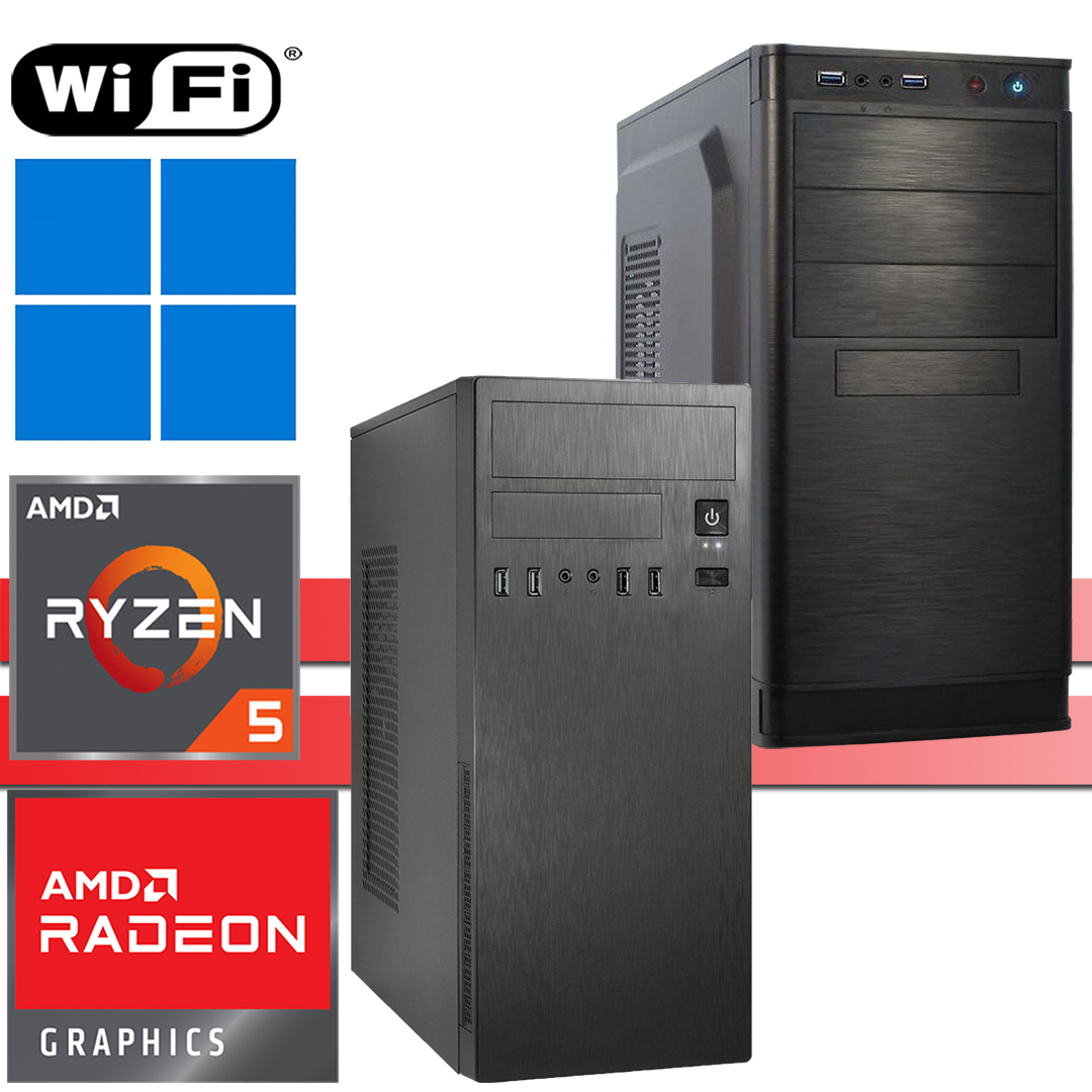 X-Power PC│AMD Ryzen 5 5600G│bis 64GB RAM DDR4│bis 2TB NVMe SSD│bis 4TB HDD│VEGA│WiFi│Windows 11 Pro
