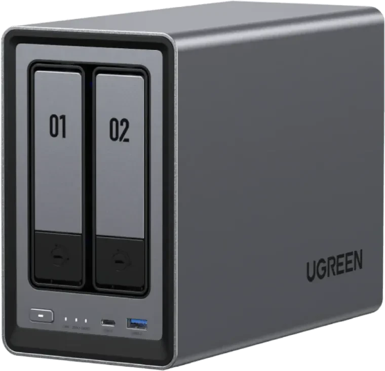 Ugreen NASync DXP2800, 8GB RAM, 1x RJ-45 2.5GBase-T, 1x USB-C 3.1