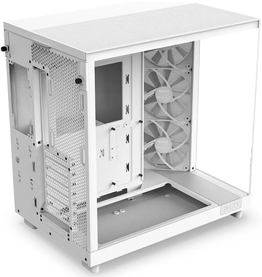 NZXT H6 Flow White, weiß, Glasfenster