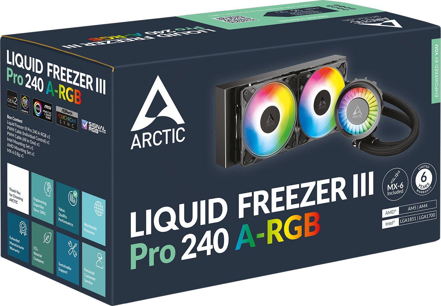 Arctic Liquid Freezer III Pro 240 A-RGB, schwarz