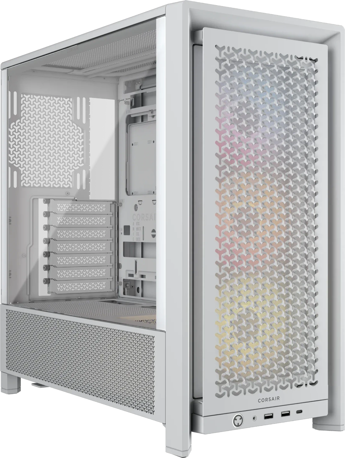 Corsair Frame 4000D RS ARGB, weiß, Glasfenster