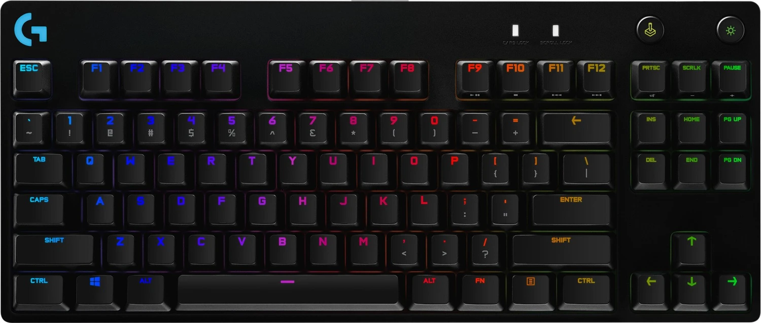 Logitech G Pro Gaming Keyboard, TKL, schwarz, GX-BLUE, USB, DE