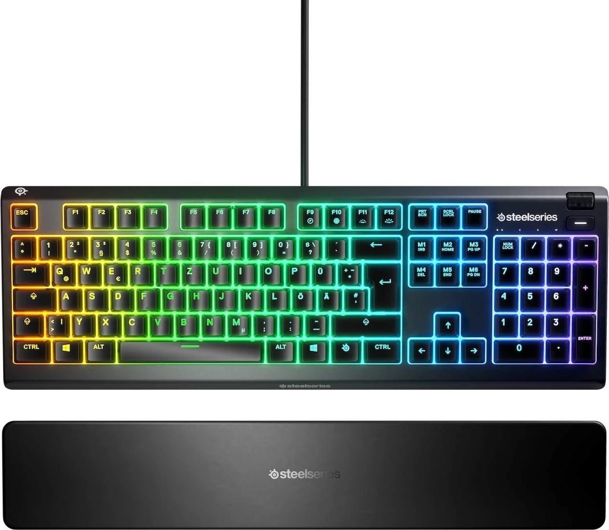 SteelSeries APEX 3, Gaming-Tastatur schwarz, USB, DE