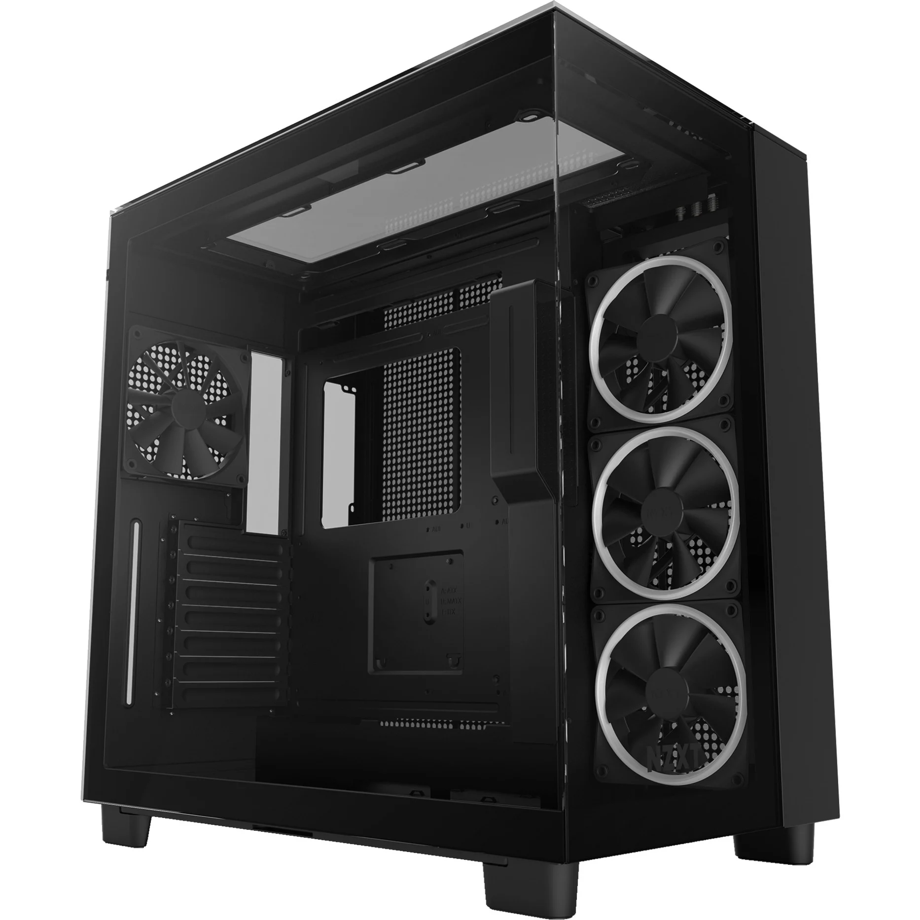 NZXT H9 Elite Black, schwarz, Glasfenster